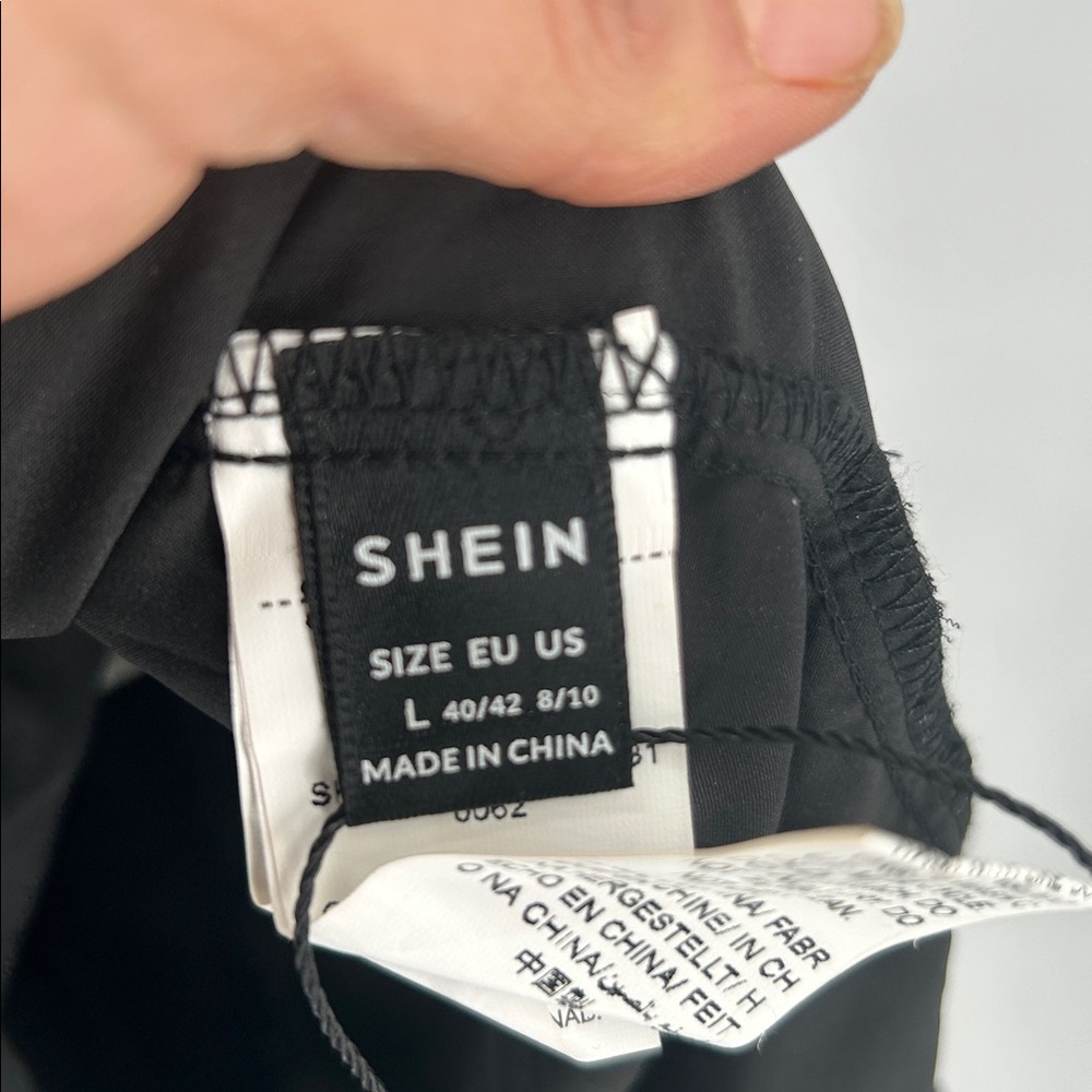 SHEIN BAE Rhinestone Floral Pattern Split Thigh Cami Dress Size Large - Picture 2 of 13